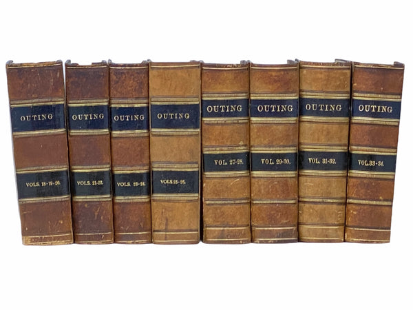 Outing: An Illustrated Monthly Magazine of Sport, Travel and Recreation, Volumes 18-34 [in Eight Volumes], September 1891 - September 1899 [97 Monthly Issues in Total]