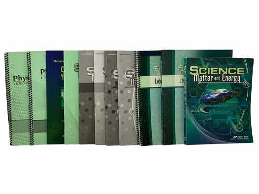 Science: Matter and Energy - Abeka 9th Grade Science Curriculum 11-Volume Set (Science: Matter and Energy Textbook; Laboratory Manual; Laboratory Manual Teacher Edition; Quizzes; Quiz Key; Tests; Test Key; Answer Key; Science in Action: Science Project G…