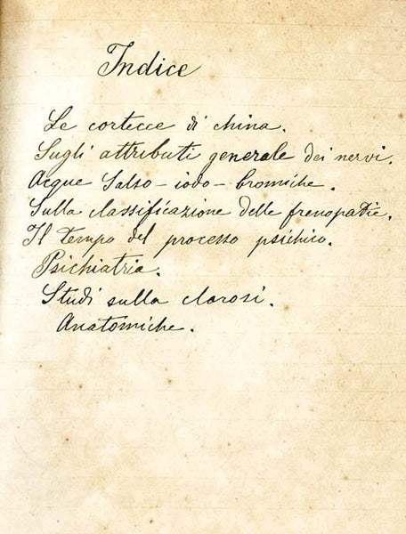 Bound Volume of 11 Italian Medical Pamphlets and Offprints, with Emphasis on Experimental Physiology, 1878-86: Le Cortecce di China Nella Farmacia Fino ad Oggi e la Ragione della Preparazione dell'Eclemma Chinacea...; Gli Ospedali e il Darwinismo; Analis…