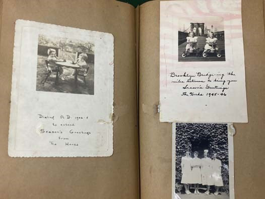 1930s and '40s Nurse's Scrapbook with Photographs, News Clippings, and Ephemera Related to Massachusetts General Hospital