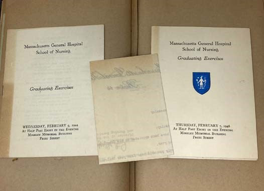 1930s and '40s Nurse's Scrapbook with Photographs, News Clippings, and Ephemera Related to Massachusetts General Hospital