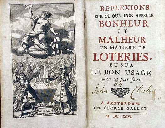 Reflexions sur ce que l'on Appelle Bonheur et Malheur en Matiere de Loteries, et sur le Bon Usage qu'on en Peut Faire.