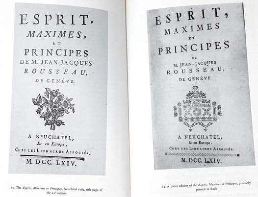 Unsolved Problems in the Bibliography of J.-J. Rousseau (The Sandars Lectures in Bibliography) [Jean-Jacques]