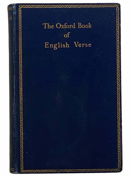 The Oxford Book of English Verse, 1250-1900