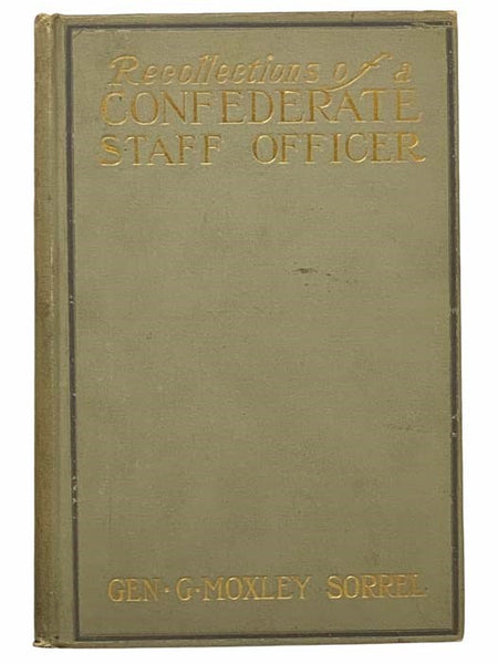 Recollections of a Confederate Staff Officer