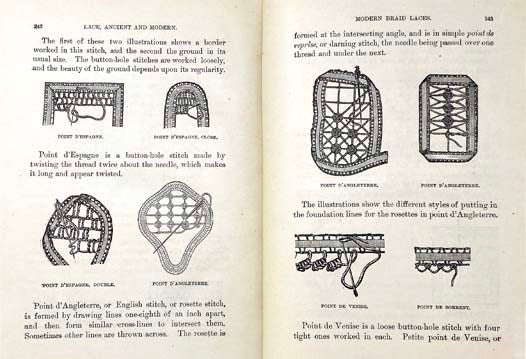 Lace, Ancient and Modern. Comprising a History of Its Origin and Manufacture, with Instructions Concerning the Manner of Making It
