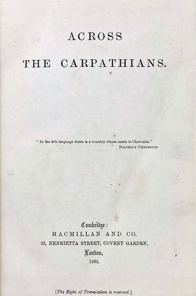 Across the Carpathians