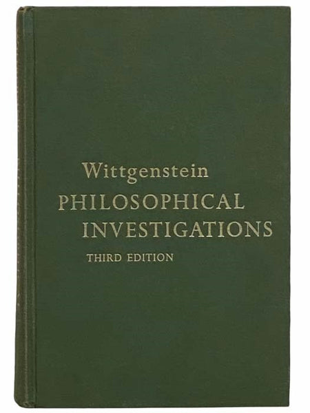Philosophical Investigations / Philosophische Untersuchungen, with English and German Indexes [GERMAN AND ENGLISH TEXT]