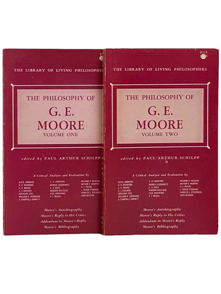 The Philosophy of G.E. Moore, in Two Volumes (The Library of Living Philosophers) [George Edward]
