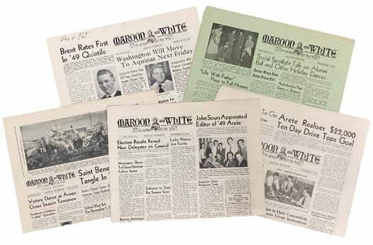 Maroon and White: September 29, 1948, Vol. XVIII, No. 1; October 27, 1948, Vol. XVIII, No. 2; November 24, 1948, Vol. XVIII, No. 3; December 15, 1948, Vol. XVIII, No. 4; February 23, 1949, Vol. XVIII, No. 5