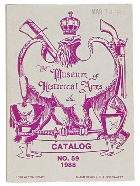 The Museum of Historical Arms Inc., Catalog No. 59, 1988