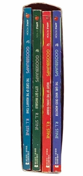 Goosebumps Box Set, Books #5 - #8: The Curse of the Mummy's Tomb; Let's Get Invisible!; Night of the Living Dummy; The Girl Who Cried Monster