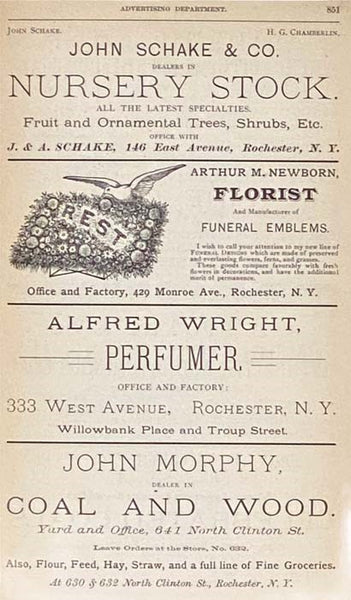 The Rochester Directory, Containing a General Directory of the Citizens, a Business Directory, and the City and County Register, No. XXXVII, for the Year Beginning July 1, 1886