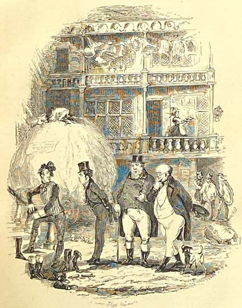 Library Edition of the Works of Charles Dickens, in Six Volumes: The Posthumous Papers of the Pickwick Club, Barnaby Rudge, Sketches by Boz; Nicholas Nickleby, Martin Chuzzlewit, American Notes; Dombey and Son, Old Curiosity Shop, Hard Times; Our Mutual …