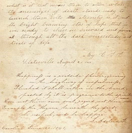 Handwritten Journal, Circa Mid 1800s