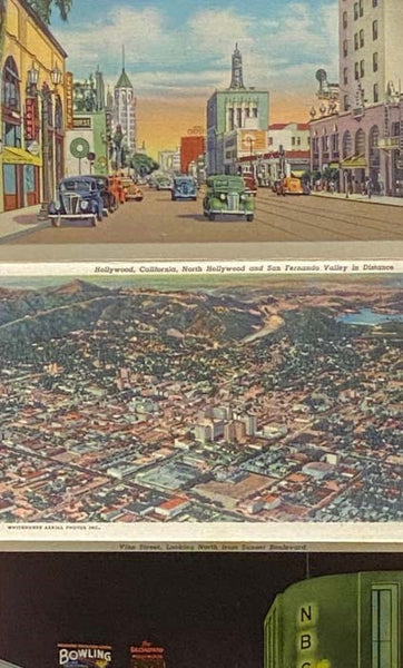 Interesting Hollywood, California Fold-Out Postcard Viewbook [View Book]