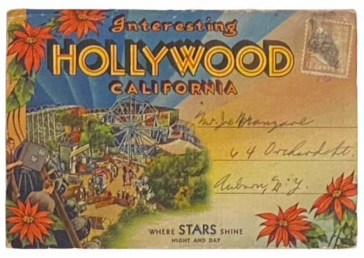 Interesting Hollywood, California Fold-Out Postcard Viewbook [View Book]