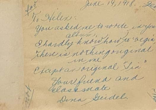Autograph Album, Circa Early 1900s