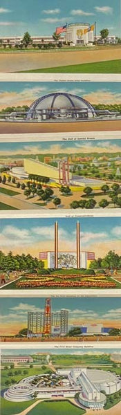 The New York World's Fair, 1939 Viewbook, 16 Color Images in Folder