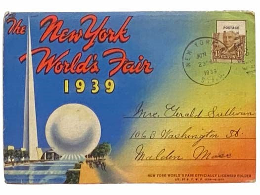 The New York World's Fair, 1939 Viewbook, 16 Color Images in Folder