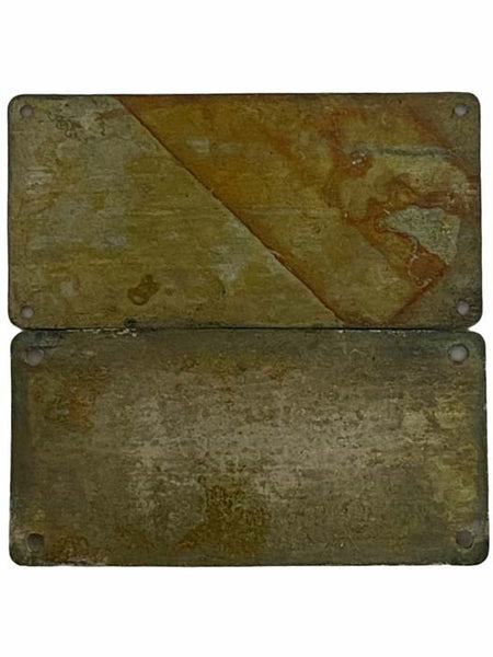 Two Huntington Yacht Club Metal Plaques, Given in Participation of the 1929 and 1930 Annual Race