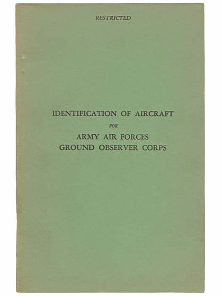 Identification of Aircraft for Army Air Forces Ground Observer Corps