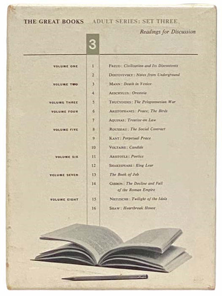 The Great Books Discussion Program, Adult Series: Set Three Box Set: Freud: Civilization and Its Discontents / Dostoyevsky: Notes from Underground; Mann: Death in Venice / Aeschylus: Oresteia; Thucydides: The Peloponnesian War; Aristophanes: Peace; The B…
