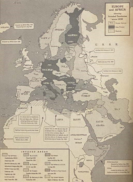 Victory Atlas of the World, Including Battle Maps of All Fronts [Hammond's World Atlas and Gazetteer (Self-Revising Edition): A Comprehensive Collection of Up-To-Date Maps, Indexes, Gazetteer, Statistics and Other Useful Information for Quick Reference i…