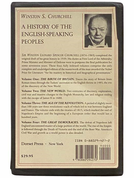 A History of the English Speaking Peoples (4 Boxed Set) [The Birth of Britain, The New World, The Age of Revolution, The Great Democracies]