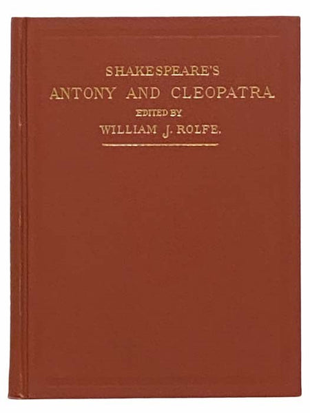 Shakespeare's Tragedy of Antony and Cleopatra (English Classics Series)