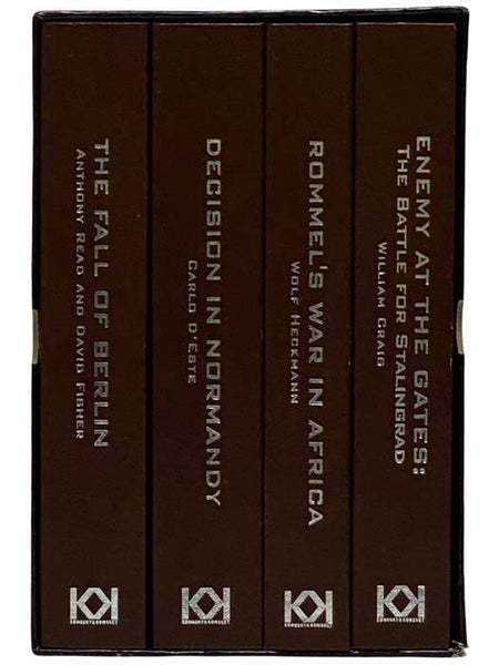 World War II:The Fate of Europe Four Book Box Set (The Fall of Berlin, Rommel's War in Africa, Decision in Normandy, Enemy at the Gates: The Battle for Stalingrad)