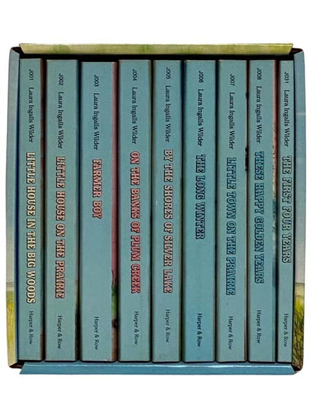 The Complete Set of Laura Ingalls Wilder's Little House Books, in Nine Volumes: Little House in the Big Woods; Farmer Boy; Little House on the Prairie; On the Banks of Plum Creek; By the Shores of Silver Lake; The Long Winter; Little Town on the Prairie;…