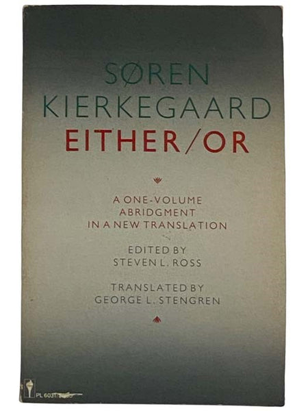 Either/Or: A One-Volume Abridgment in a New Translation