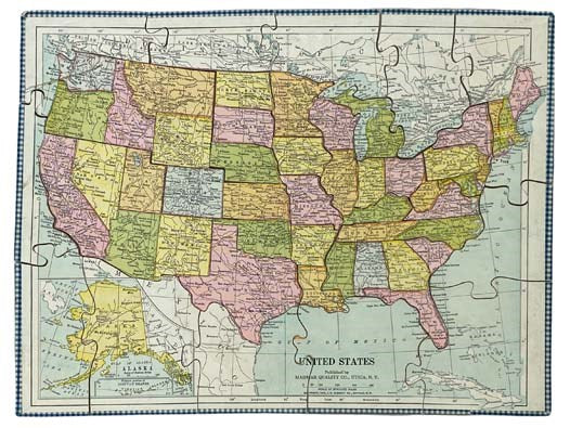 Madmar Dissected Map Puzzle, Junior Series, No. 792