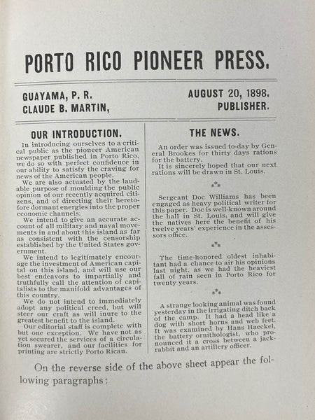Yarns of Battery A. With the Artillerymen at Chickamauga and Porto Rico.