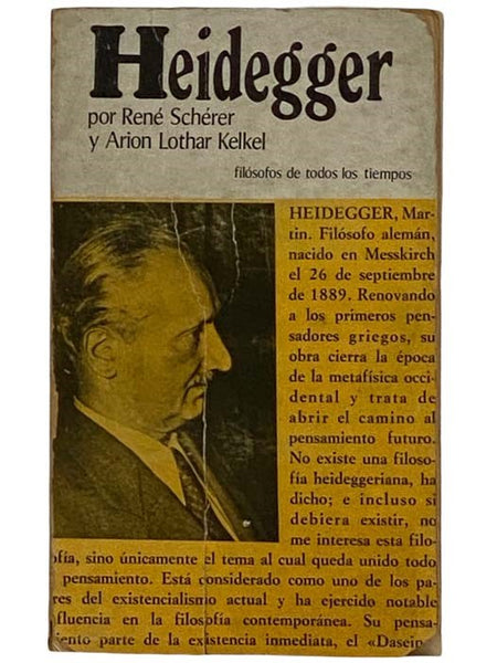 Heidegger: o la Experiencia del Pensamiento [SPANISH TEXT]
