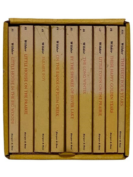 The Complete Set of Laura Ingalls Wilder's Little House Books, in Nine Volumes: Little House in the Big Woods; Farmer Boy; Little House on the Prairie; On the Banks of Plum Creek; By the Shores of Silver Lake; The Long Winter; Little Town on the Prairie;…