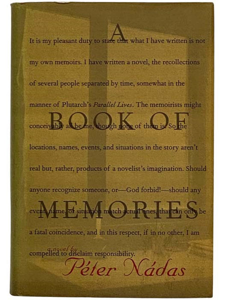 A Book of Memories: A Novel