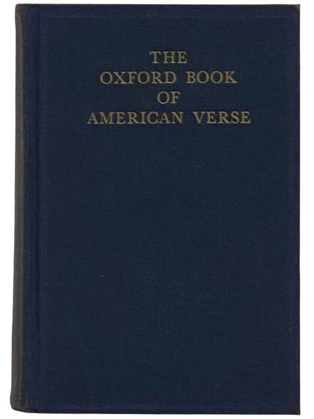 The Oxford Book of American Verse