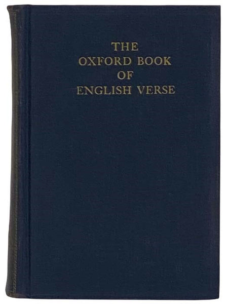 The Oxford Book of English Verse, 1250-1918