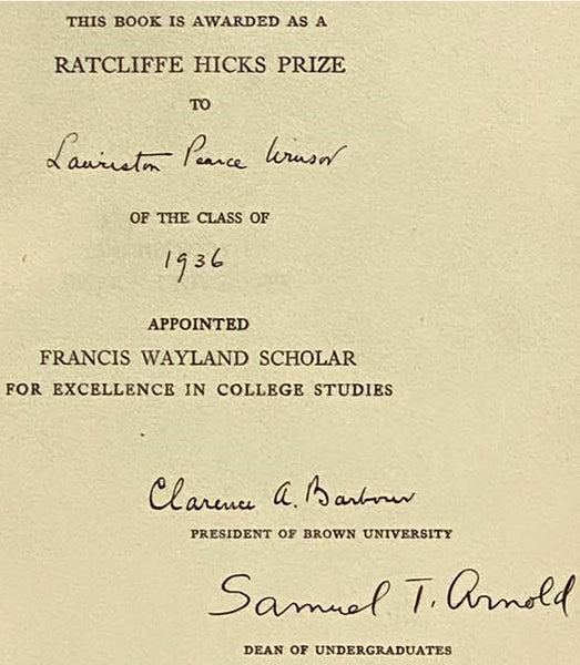The History of Brown University, 1764-1914