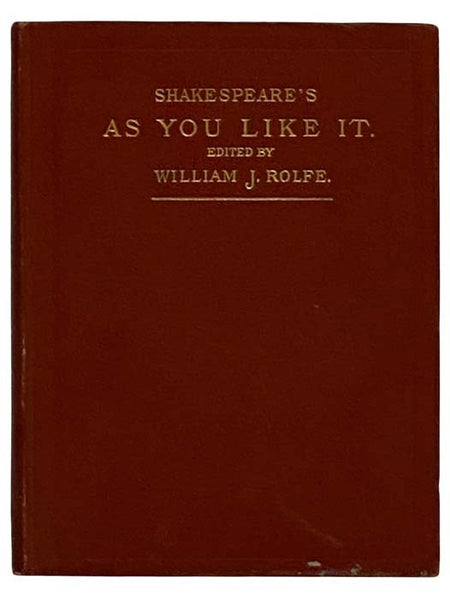 Shakespeare's Comedy of As You Like It (English Classics Series)