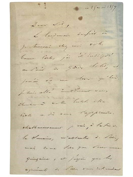On the Probable Fall in the Value of Gold: The Commercial and Social Consequences which May Ensue, and the Measures which it Invites. [with] 1859 ALS from Author