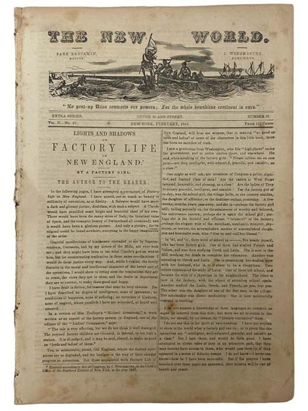 The New World, February, 1843, Vol. II, No. 27 [Volume 2, Number 27]