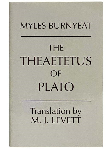 The Theaetetus of Plato