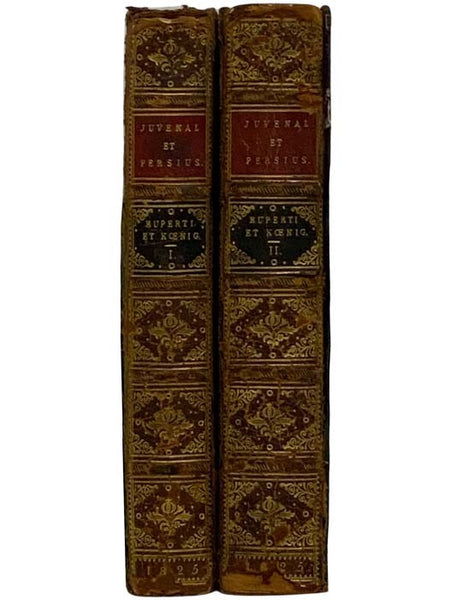 D. Junii Juvenalis Aquinatis Satirae XVI. Ad Optimorum Exemplarium Fidem Recensitae Varietate Lectionum Perpetuoque Commentario Illustratae Et Indice Uberrimo Instructae (Two Volume Set) [LATIN TEXT] [JUVANAL]