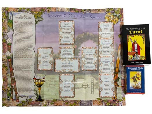The Universal Waite Tarot Deck with Book and Fold-out Spread