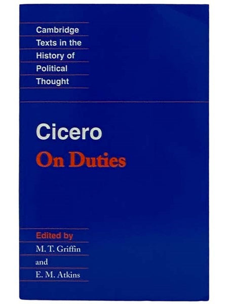 On Duties (Cambridge Texts in the History of Political Thought)