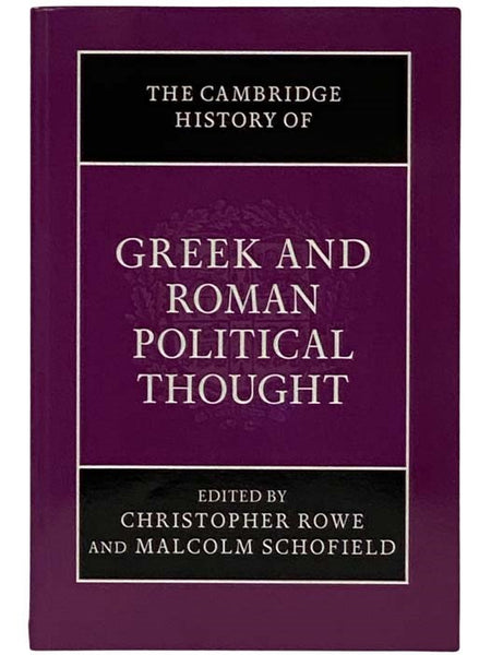 The Cambridge History of Greek and Roman Political Thought