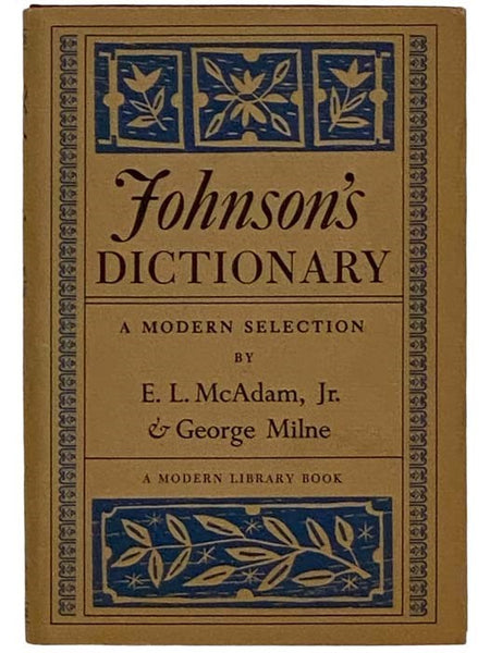 Johnson's Dictionary: A Modern Selection (The Modern Library, No. 355)